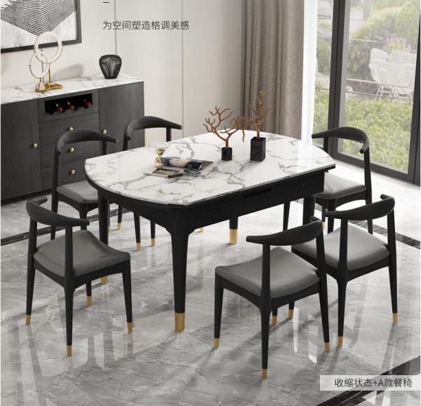 Buy cheap Round / Square Marble Top Dining Room Table With Solid Wood Or Metal Legs from wholesalers