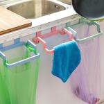 Kitchen Door Back Type Household Trash Bin Rack Portable