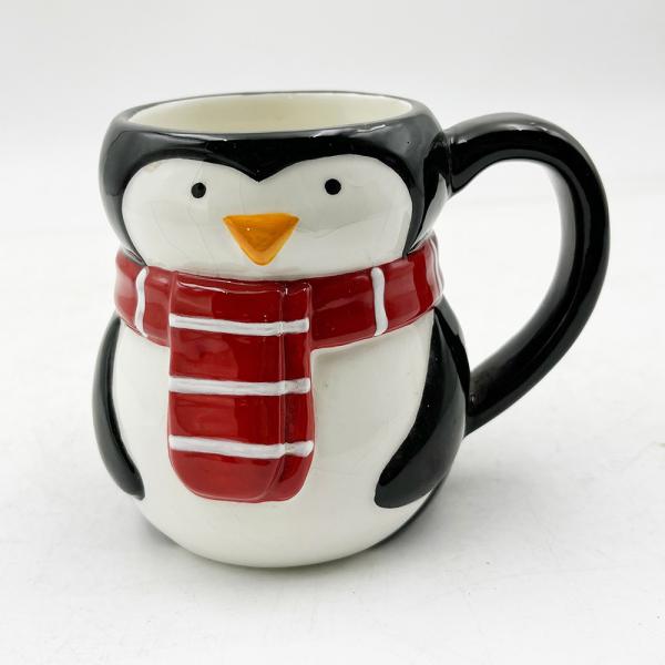 Buy cheap Penguin Shape Tea Cup Christmas Ceramic Coffee Mugs Drinking Furniture Holiday Gifts from wholesalers