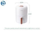 Automatic 2.6 Quart Smart Air Fryers Electric White
