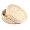 Buy cheap Customized Logo Acceptable Bamboo Steamer Basket Food Grade Food Dumplings Steamers from wholesalers
