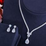 CZ Stones Jewelry Sets Necklace Bracele Earring Ring Jewelry Sets For Women
