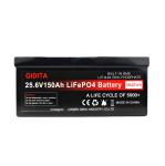 KC / CE Certification 150Ah LiFePO4 Battery 25.6V Solar Lithium Battery