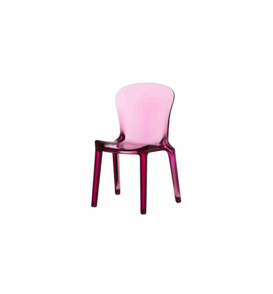 Buy cheap PC Resin Pink Acrylic Chair Modern ODM Multi Colored Dining Chair from wholesalers