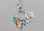 Small Marine Animals Promotional Keychain , 28mm Colorful Offset Printing For