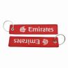 Buy cheap Red White Aviation Tag Keychain Customizable Double Embroidery Promotional Gift from wholesalers