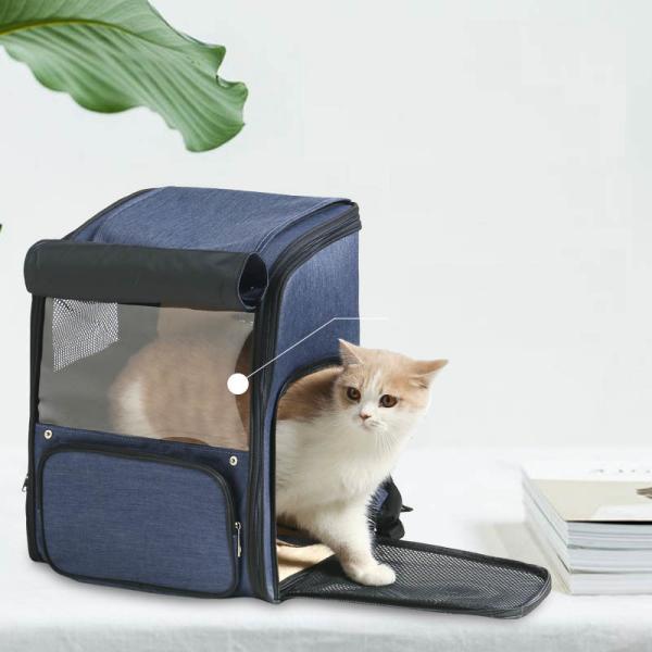 Buy cheap Luxury Cat Shoulder Bag Travel Expandable Multi Function Pet Carrier Backpack from wholesalers