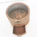 Wood Burning Double Layer Bonfire Stove Cylindrical Corten Steel Smokeless Fire