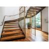 Buy cheap Wood Treada Arc Building Curved Stairs Carbon Steel Stringer Painting Finish from wholesalers