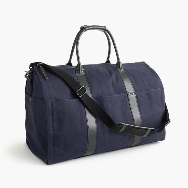 Buy cheap Customized Garment Weekender Bag , Men's Cotton Canvas Travel Duffel Bags from wholesalers