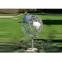 Buy cheap Decorative Stainless Steel Sculpture With Semi - Meridian Globe Shape product