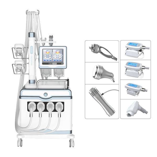 Buy cheap 5MHZ RF 7 In 1 Cavitation Multifunction Cryolipolysis Machine Shock Wave from wholesalers