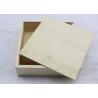 Buy cheap Natural Color Pine Personalised Custom Wood Photo Box , Simple Wooden Wedding Album Box from wholesalers