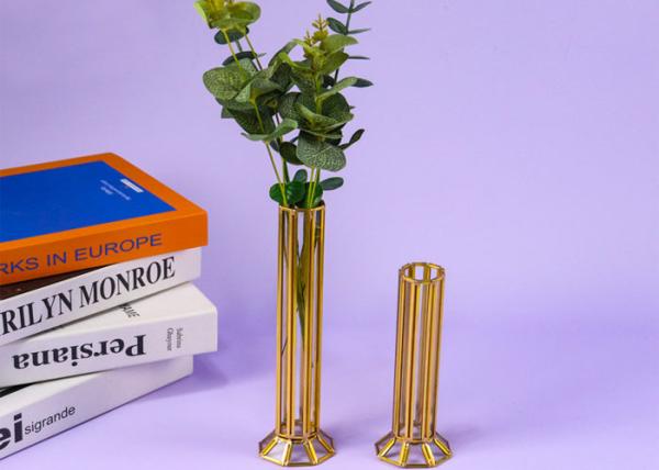 Buy cheap Home candle holder Nordic Romantic copper glass artifact decoration accessories flower vase from wholesalers