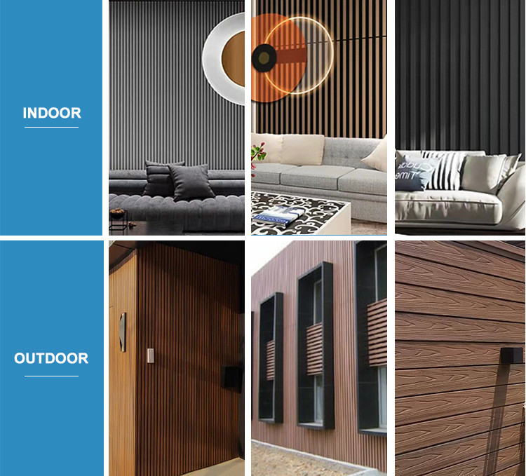 High Class Quality Wood Plastic Composite Decorative Interior Decor 3D Waterproof Wpc Exterior Wall Cladding