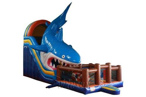 Buy cheap Water Resistant Massive Inflatable Dry Slide Shark Themed 12x4x6.5m from wholesalers