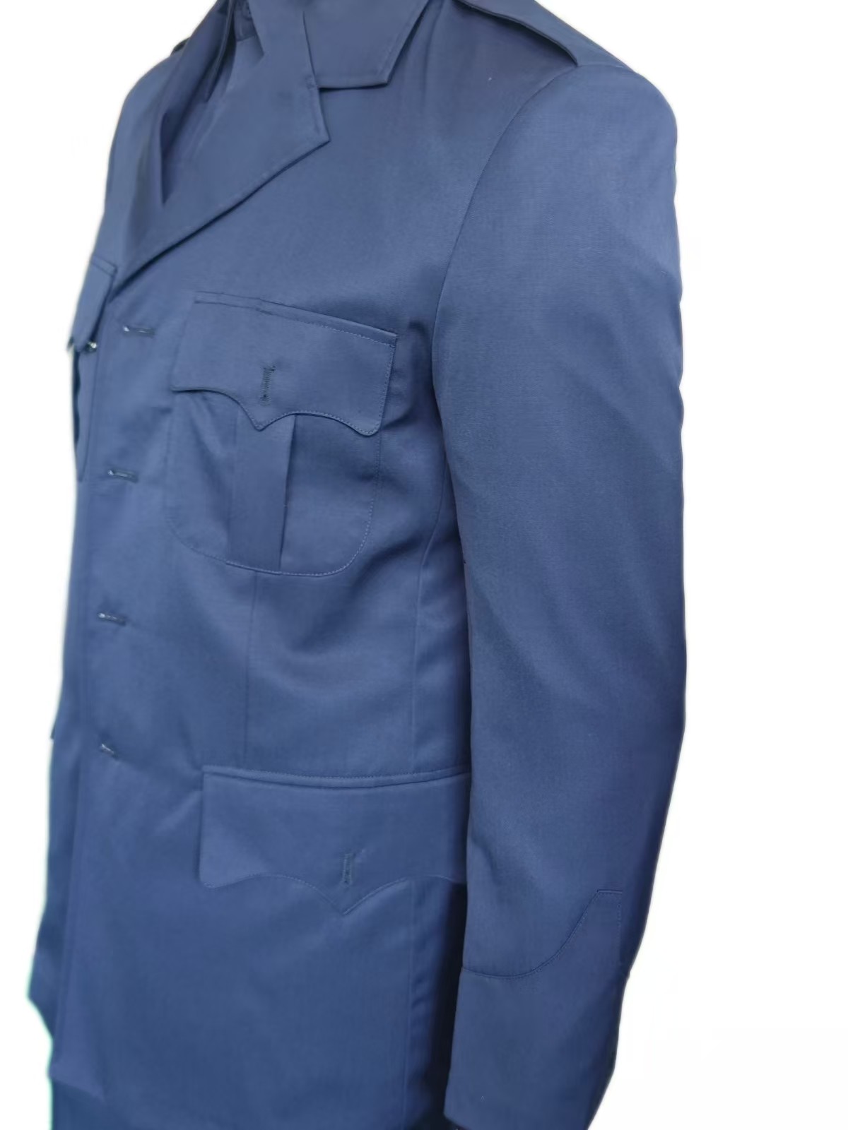 Navy Blue 45% Wool Military Uniform - Winter Long Sleeve Ceremonial Dress