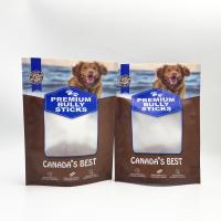 Buy cheap Side Gusset Aluminum Foil Inner Custom Dog Treats Stand Up Blue Zipper Lock Bag product