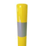 1020 Mm Yellow Steel Bollards IP68 GL GD Fixed Bollards Surface Mounted
