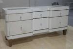 wooden Bathroom vanity with wood shelf /bathroom cabinet /HOTEL VANITY V-011
