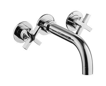 Buy cheap Coral Double Handles Concealed Shower Mixer Chrome Polished T9087 from wholesalers