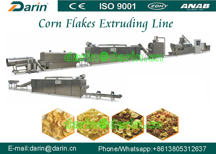 Breakfast Cereal and Corn Flakes Production line / puff snack Extruder machine