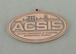 Athletic International Schools Die Cast Medals , Antique Copper Plating 3.5 Inch