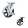 Buy cheap 150mm 616LBS Load Capacity Hollow Cast Iron Swivel Plate braked swivel castors from wholesalers