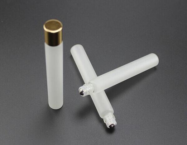 Buy cheap Frosted Glass Cosmetic Body Perfume Oil Roll On Bottle With Twist Up Caps from wholesalers