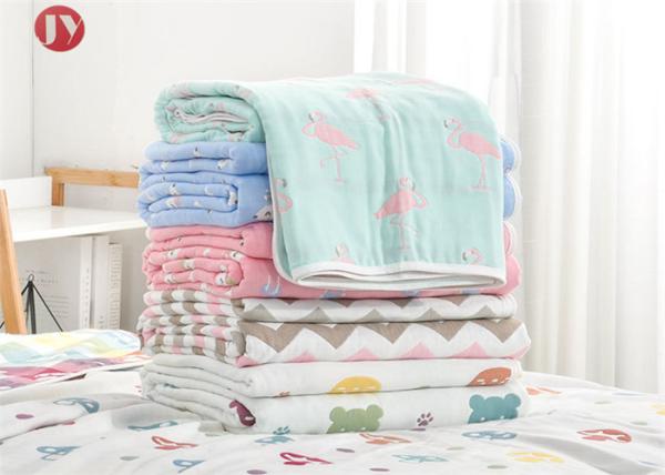 Buy cheap Organic Cotton Bamboo Baby Muslin Swaddle Blankets , Muslin Baby Blankets from wholesalers