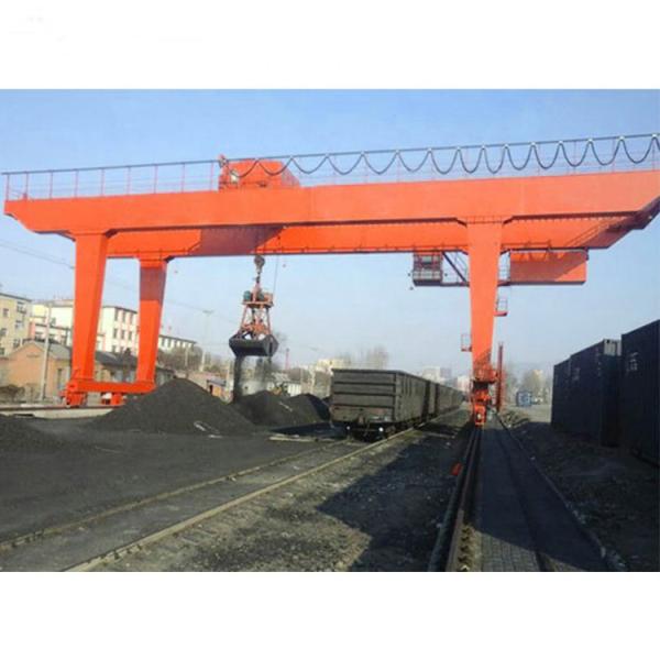 Buy cheap Heavy Duty MZ Double Girder Gantry Crane 10 Ton Electric Hoist Grab Bridge Crane from wholesalers