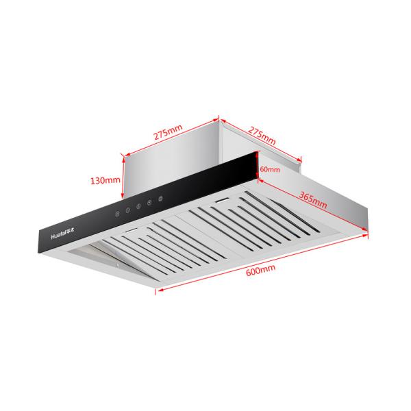 Buy cheap Vented T Shape Chimney Hood Under Cabinet Range Hood For Restaurant from wholesalers