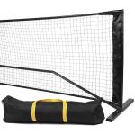 Portable Pickleball Frame Pickle Ball Game Net Kit with Carrying Bag Metal Stand