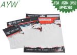 Soft Plastic Zipper Fishing Bait Bag For Packing Worm Lures / Saltwater Lures