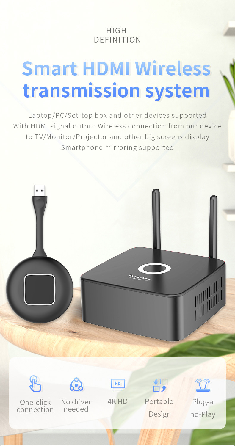 Wireless Prensetaion Airplay Miracast Chromecast TX RX For Wireless Display