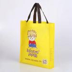 Long Rope Non Woven Polyester Tote Bags , Foldbale Non Woven Goodie Bag