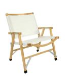 3KG Outdoor Wooden Chair With Arm Rest Odm Aluminum Kermit Adjustable Height