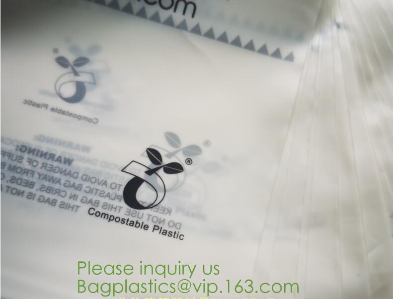 Wholesale Custom Environmentally Friendly 100% Compostable Biodegradable Self Sealing Corn Starch Plastic Packaging Bag