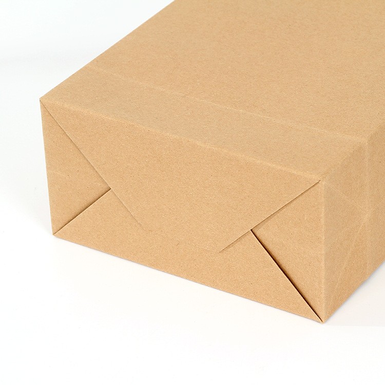 Antiwear Moistureproof Kraft Paper Gift Bags With Handles Multipurpose