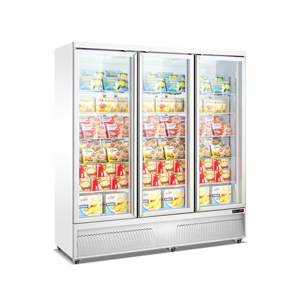 Buy cheap Commercial 3 Doors Vertical Display Freezer Supermarket Refrigerated Showcase from wholesalers