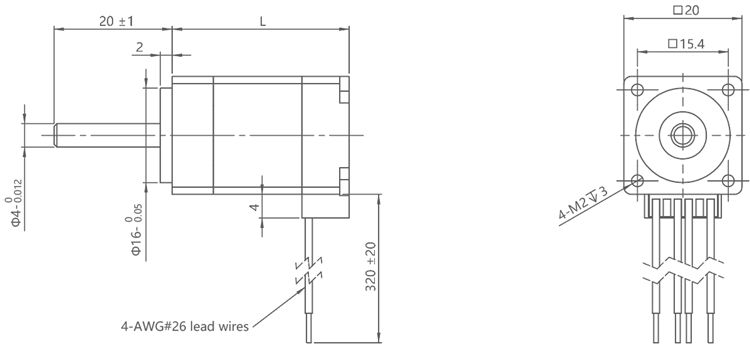 20mm 2.5V 2phase external drive Lead screw Hybrid Linear Stepper Motor for medical equipment