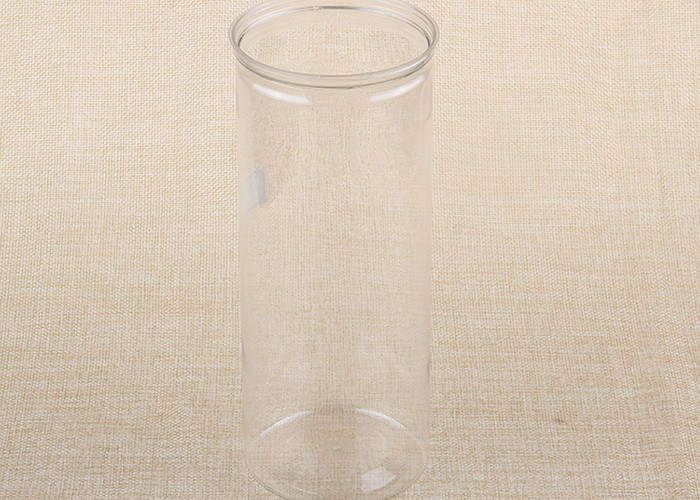 650 Ml Visible Plastic Easy Open Can Round Tube Packaging For Seeds / Dry Fruits