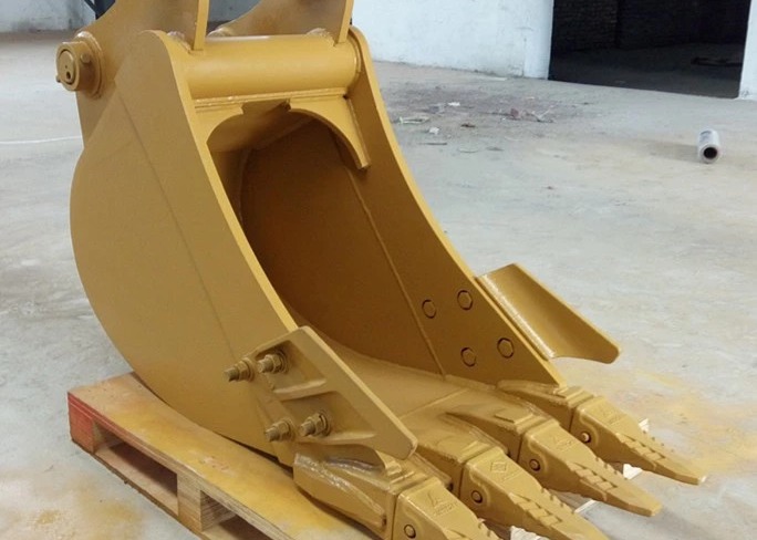 1-8 Ton Excavator 3 Teeth Trench Bucket For PC40 PC55