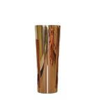 Modern gold metal durable pillar planters and flower pots