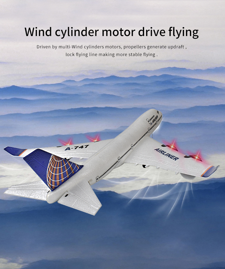 Radio Controlled 2.4g Fixed Wing Plane BM01 Model Flight Brushless Motor RC Airplane Great for Adults and Children