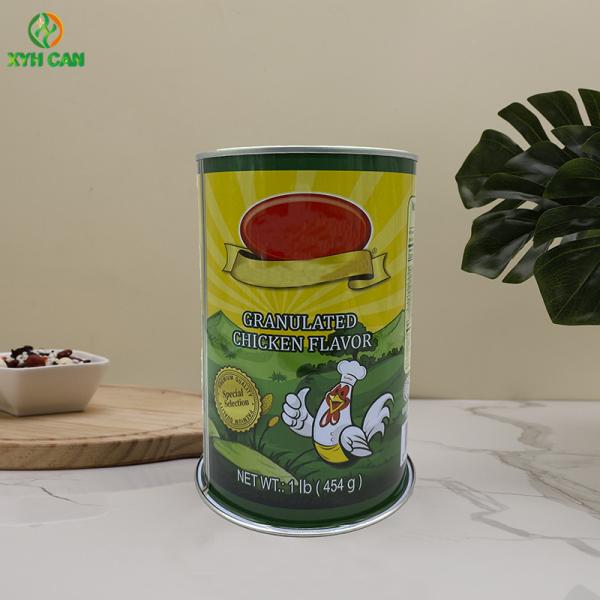 Buy cheap Polishing Painting Round Tin Cans 4C Offset For 454g Milk Powder from wholesalers