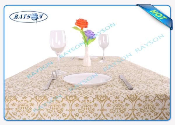 Buy cheap Printed tnt Environmental Spunbond Non Woven Tablecloths For Hotel from wholesalers