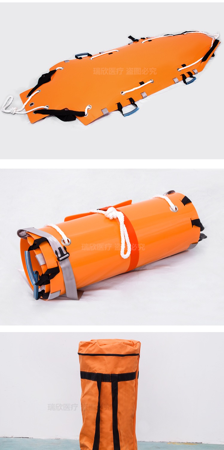 Downhole Operation Emergency First Aid Rescue Roll Stretcher Made of Aluminum Alloy