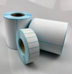 Direct Thermal Sticker DT Sticker for Barcode Printing with blue glassine liner