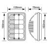 Buy cheap 5D High/Low Beam 45W IP68 Square LED Headlight/Chrome for Off-road LED Work Light from wholesalers